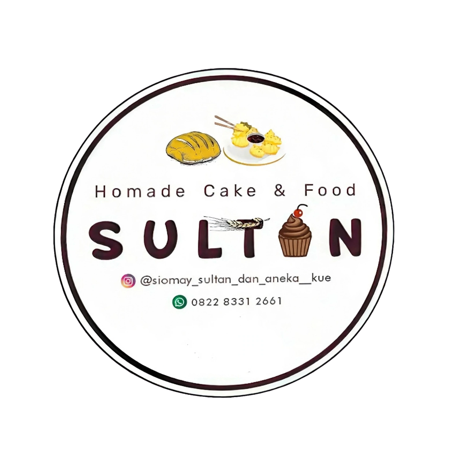 Logo Cake & siomay SULTAN